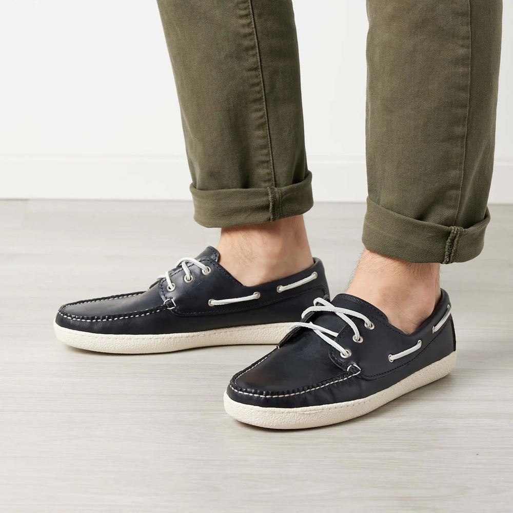 Men’s Navy Runabout with White Cup Sole